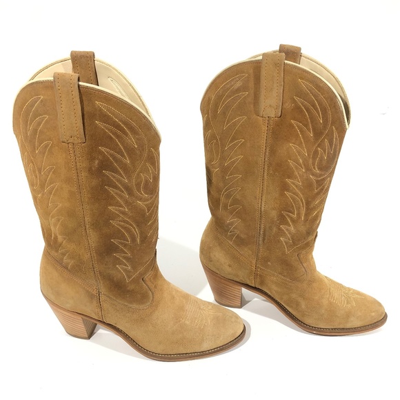 ACME Shoes - Acme Western cowboy boots Brown leather Women 9